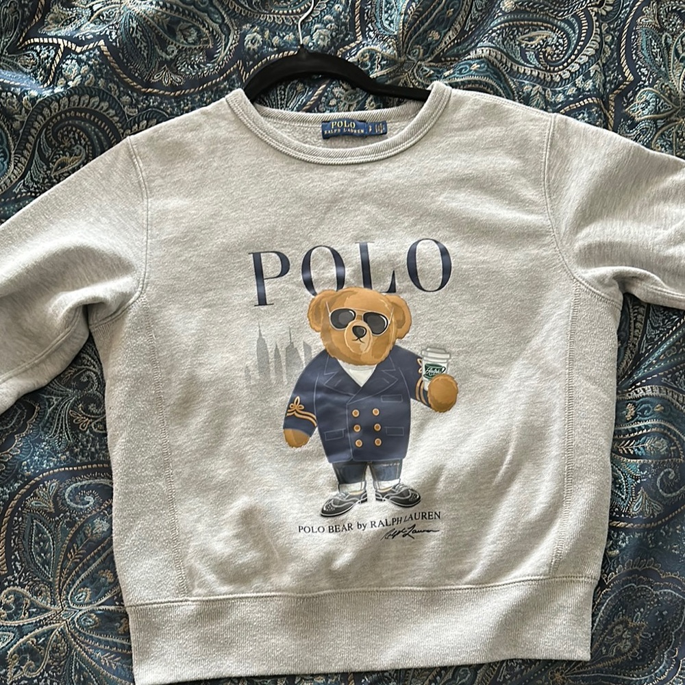 Polo Ralph Lauren Gray Bear Sweatshirt